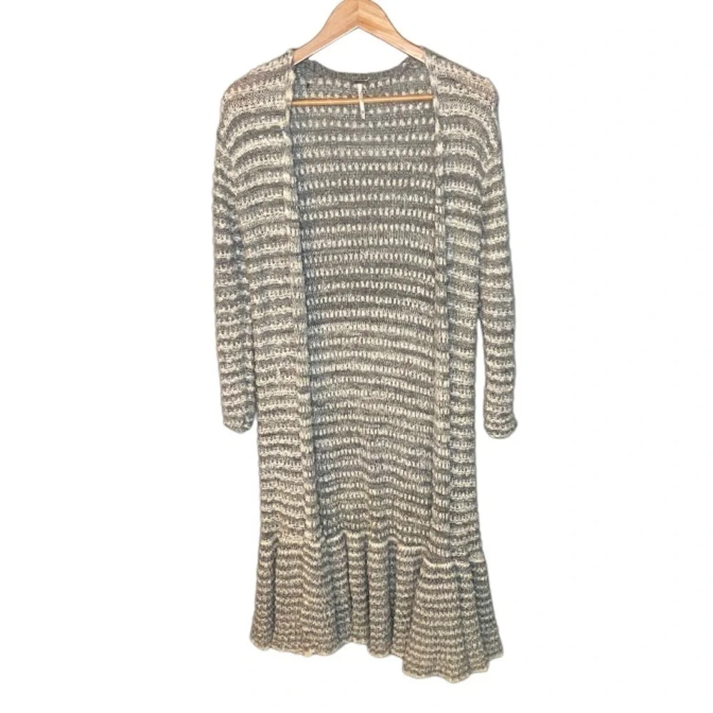 Free People Smile Like You Alpaca Wool Mohair Blend Duster - Picture 3 of 11